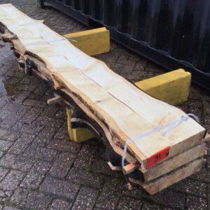 Ruw houten schaaldelen Naaldhout 274 cm lengte, 6 cm dikte