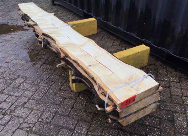 Ruw houten schaaldelen Naaldhout 274 cm lengte, 6 cm dikte